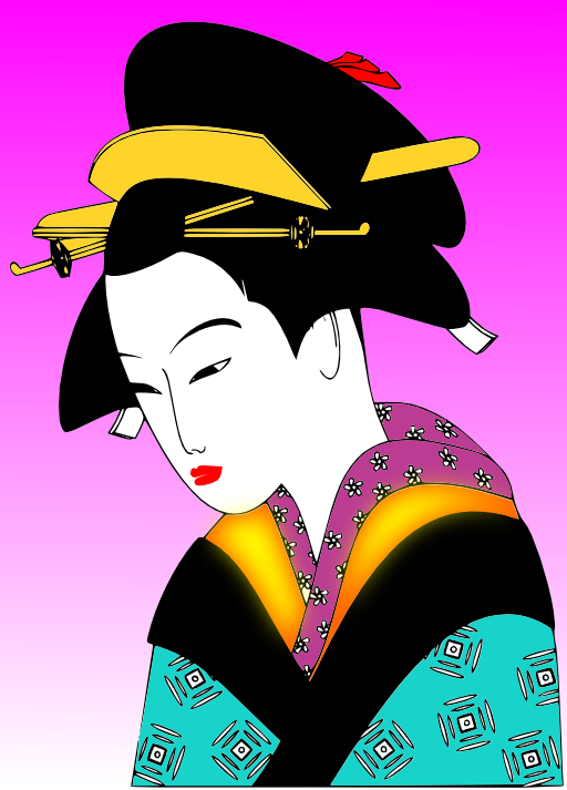 Japan Woman Svg