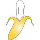 download Banana clipart image with 0 hue color