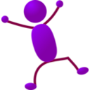 download Stickman clipart image with 90 hue color