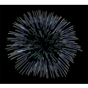 download Fireworks clipart image with 180 hue color