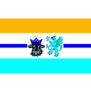 download Flag Of Mecklenburg West Pomerania clipart image with 180 hue color