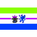 download Flag Of Mecklenburg West Pomerania clipart image with 225 hue color