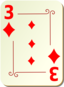Ornamental Deck 3 Of Diamonds