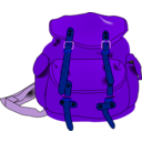 download Backpack clipart image with 225 hue color