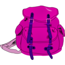 download Backpack clipart image with 270 hue color