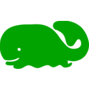 download Whale Icon clipart image with 270 hue color