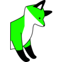 download Stupid Fox clipart image with 90 hue color