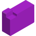 download Chunky 3d File Folder clipart image with 90 hue color