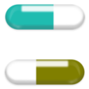 download Pills clipart image with 180 hue color