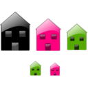 download Gloss Home Icon clipart image with 90 hue color