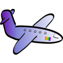 download Aeroplane clipart image with 45 hue color