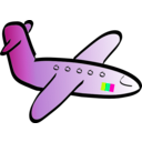 download Aeroplane clipart image with 90 hue color