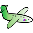 download Aeroplane clipart image with 270 hue color
