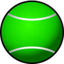 download Tennis Ball Simple clipart image with 45 hue color