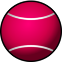 download Tennis Ball Simple clipart image with 270 hue color