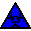 download Biohazard clipart image with 180 hue color