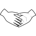 download Shaking Hands clipart image with 0 hue color