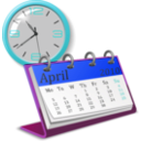 download Clock And Callendar clipart image with 180 hue color