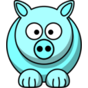 download Pig2 clipart image with 180 hue color