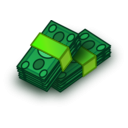download Money Wads clipart image with 45 hue color