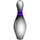 download Bowling Pin clipart image with 270 hue color