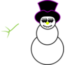 download Snowman clipart image with 45 hue color