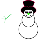 download Snowman clipart image with 90 hue color