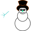 download Snowman clipart image with 135 hue color