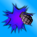 download Grenade Explosion clipart image with 225 hue color