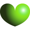 download Heart clipart image with 90 hue color