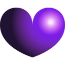 download Heart clipart image with 270 hue color