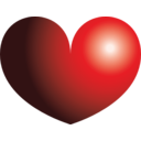 download Heart clipart image with 0 hue color