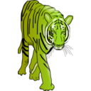 download Tiger clipart image with 45 hue color