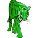 download Tiger clipart image with 90 hue color