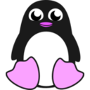 download Penguin clipart image with 270 hue color