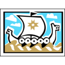 download Matchbox Label Ship clipart image with 180 hue color