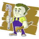 download Plumber clipart image with 45 hue color