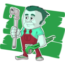 download Plumber clipart image with 135 hue color