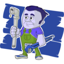 download Plumber clipart image with 225 hue color