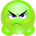 download Angry Smiley Emoticon clipart image with 45 hue color