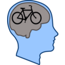 download Bicycle For Our Minds clipart image with 180 hue color