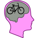 download Bicycle For Our Minds clipart image with 270 hue color