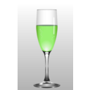 download Glass Of Champagne clipart image with 45 hue color