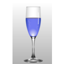 download Glass Of Champagne clipart image with 180 hue color