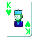download White Deck King Of Hearts clipart image with 135 hue color