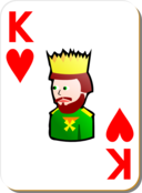 White Deck King Of Hearts