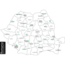 download Romania Map clipart image with 135 hue color