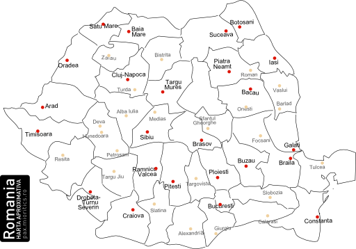 Romania Map