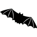 download Bat clipart image with 135 hue color
