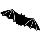 download Bat clipart image with 180 hue color